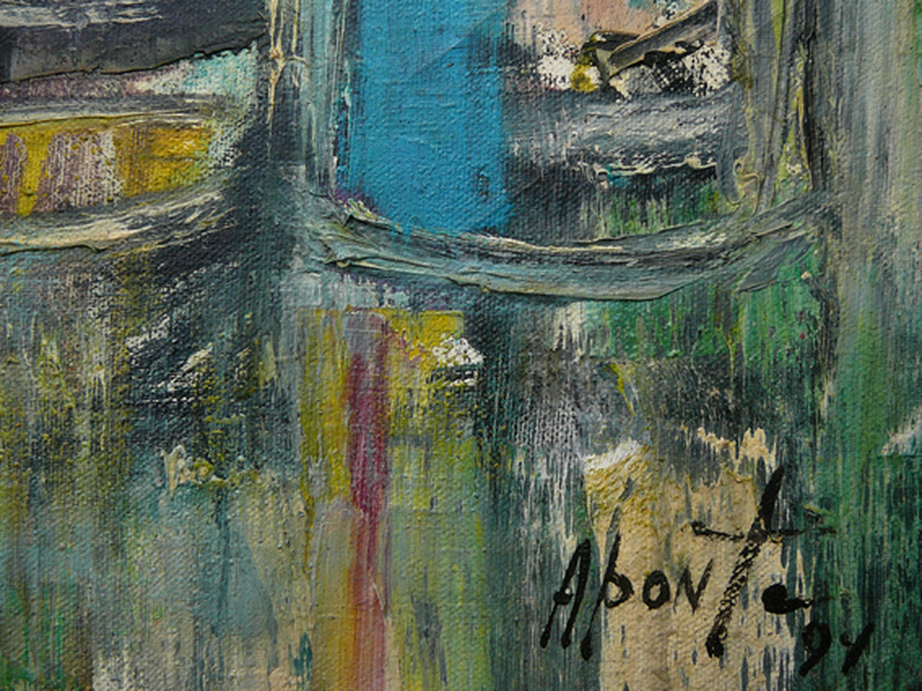 Aponte: Stilleven 'Odeurs Agreables' -olieverf 1994, gesigneerd- kopen? Bied vanaf 50!