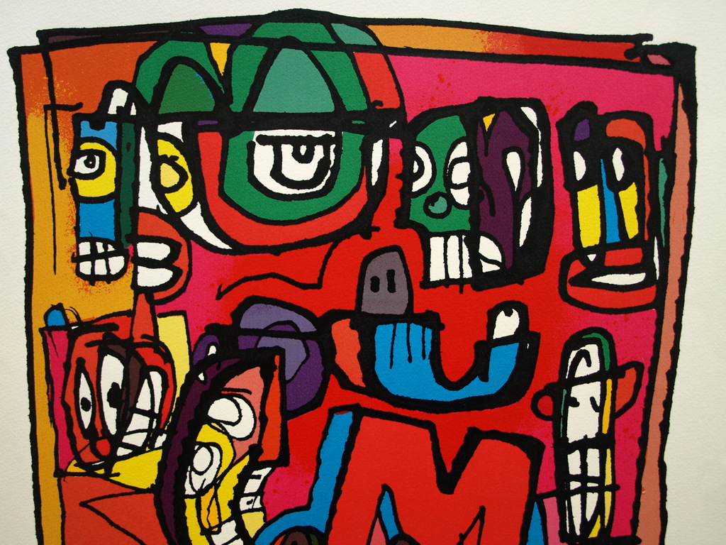 George Heidweiller : Zeefdruk – Twisted Reminder – gesigneerd – 1996 kopen? Bied vanaf 35!