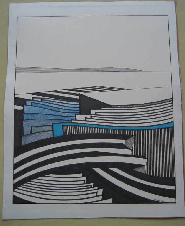 P. Man in 't Veld. Tekening uit 1983 kopen? Bied vanaf 1!