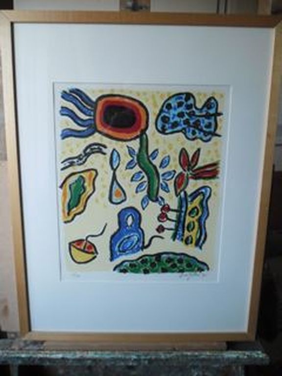 Keimpe Kootstra, Zeefdruk, Tuinen van geluk verkocht voor € 50!