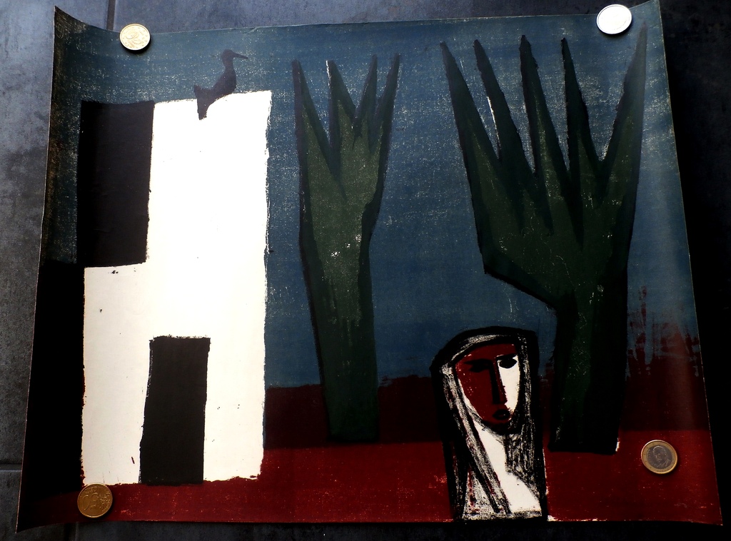 Wally Elenbaas - litho - 1950 kopen? Bied vanaf 65!