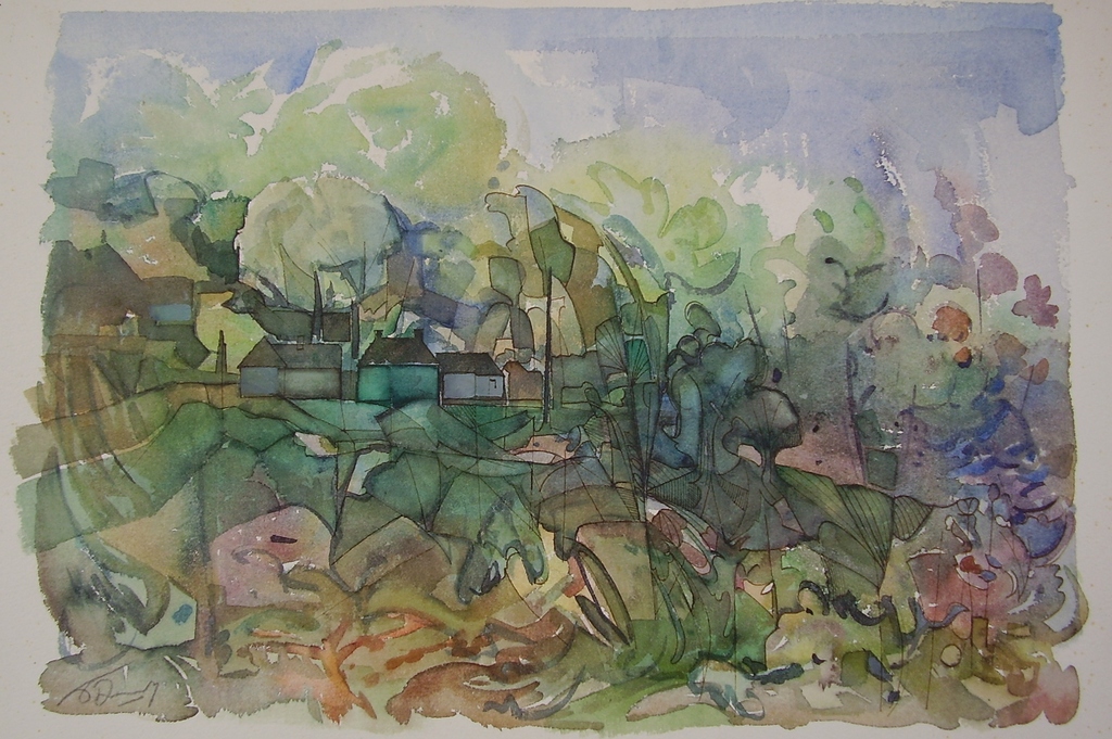 C.A. HEUFF aquarel kopen? Bied vanaf 30!