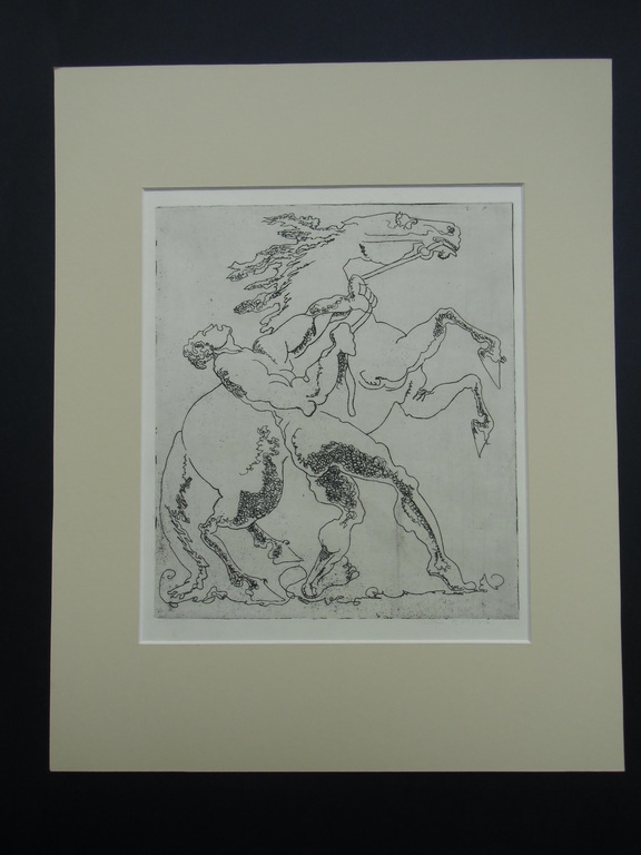 MAN MET STEIGEREND PAARD //  ETS VAN WIM RETERA verkocht voor € 40!