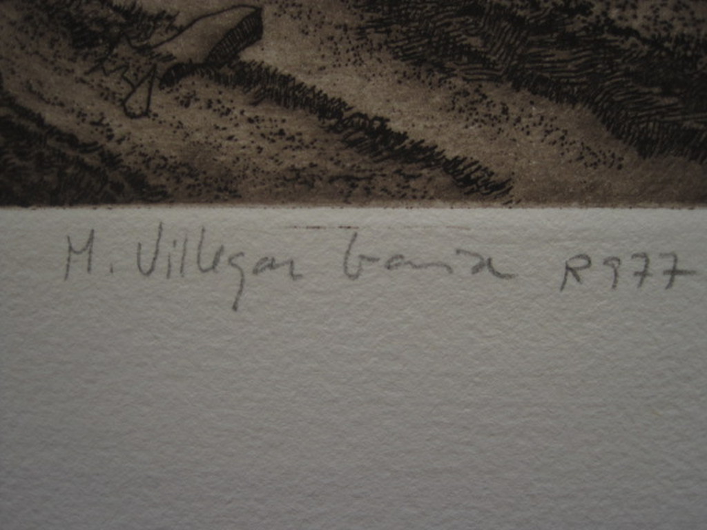 verfijnd realisme van Mariano Villegas Garcia - Zeer beperkte oplage Ets -   kopen? Bied vanaf 1!
