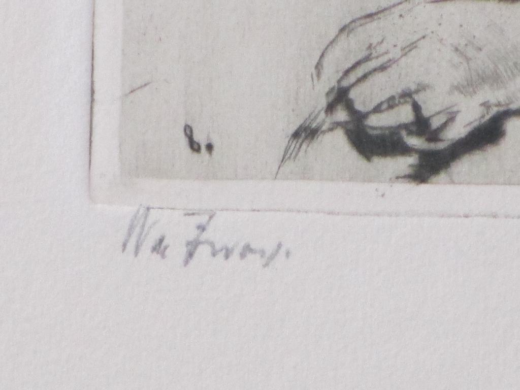 Willem de Zwart, Zittende vrouw, Ets  kopen? Bied vanaf 40!