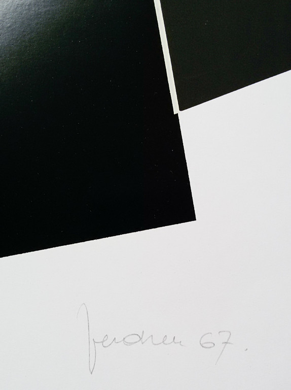 Marcel Verdren - Geometrisch abstract, zeefdruk kopen? Bied vanaf 150!
