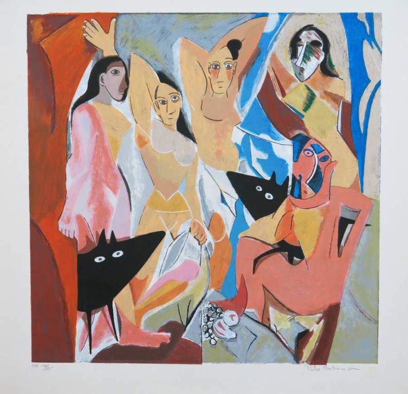 Peter Bastiaanssen: Zeefdruk, Yapping Picasso verkocht voor € 85!