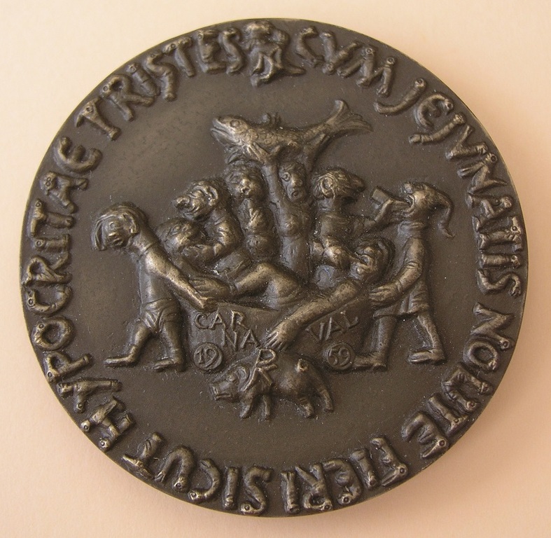 Niel Steenbergen: Penning 1959, Carnaval kopen? Bied vanaf 125!