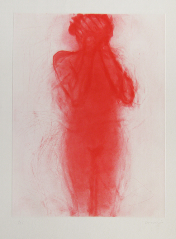 Claude Garache - " Rouge Debout " - 1990 - (Handgesigneerd) kopen? Bied vanaf 235!