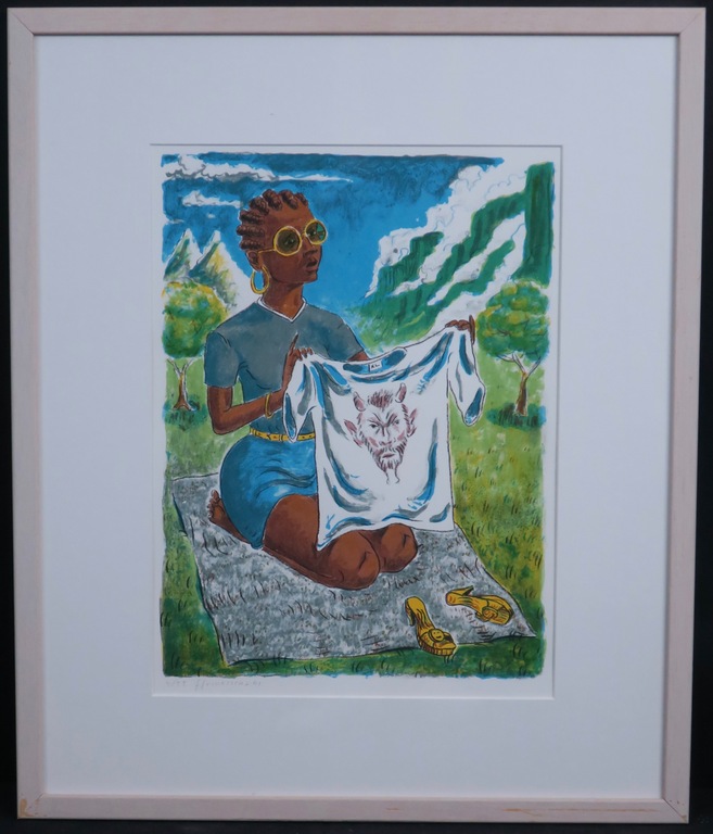 Frans Franciscus: Litho, Veronica in Kaapstad -Ingelijst verkocht voor € 35!