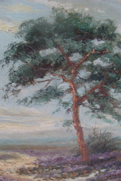 A.A. M. Rogmans, heide landschap, olieverf op linnen. kopen? Bied vanaf 75!