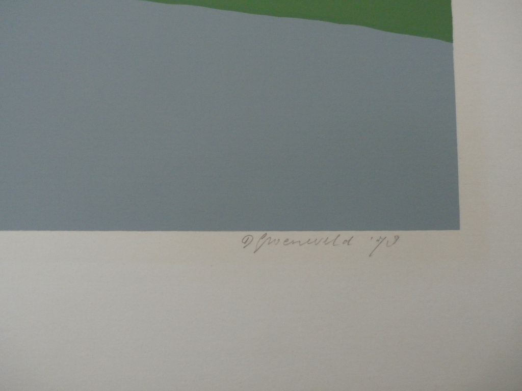 Doris Groeneveld - zeefdruk: kuilgrassilo (Westfriese zeedijk) - 1978  kopen? Bied vanaf 45!