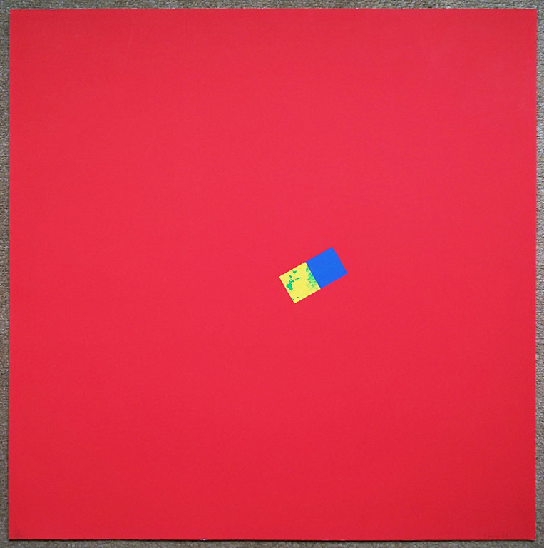 Marc Vaux - Untitled red, zeefdruk kopen? Bied vanaf 60!