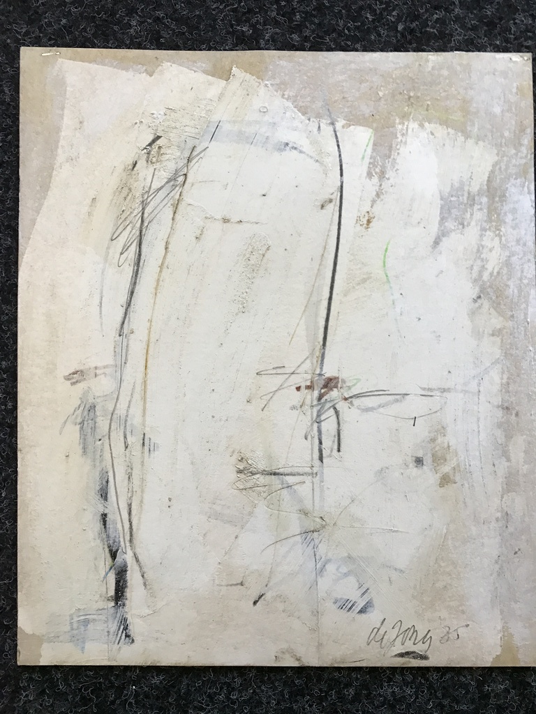 Leo de Jong gemengde technieken op papier, gesigneerd. 1982 kopen? Bied vanaf 1!