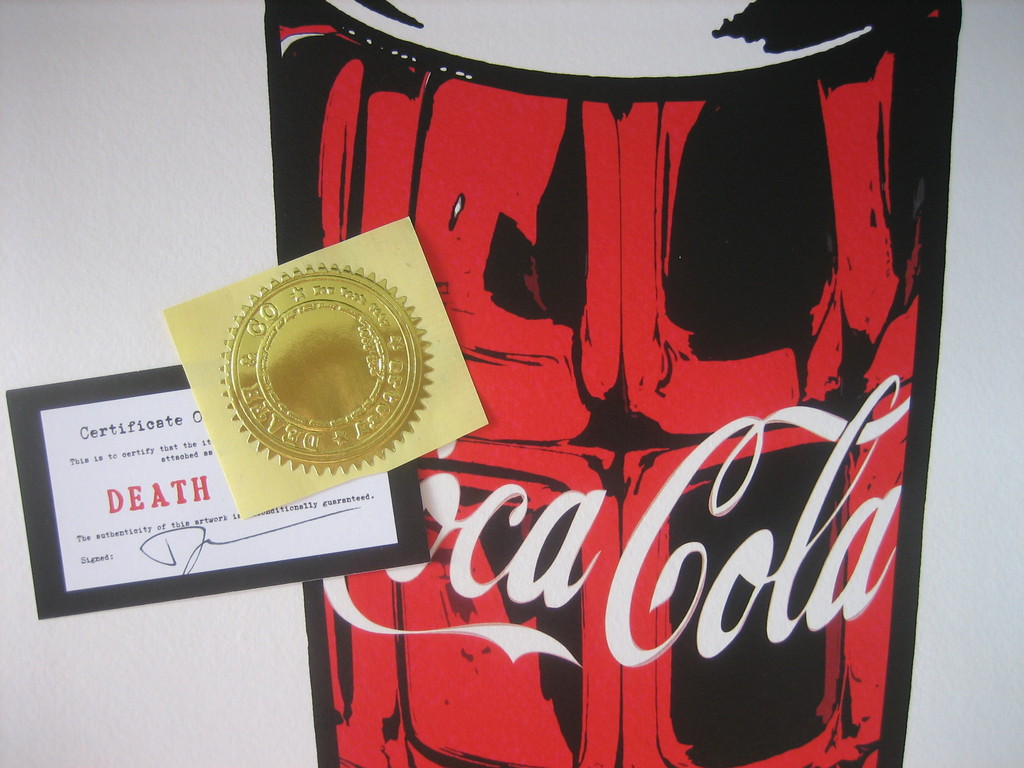 DEATH NYC Limited Edition Art print Graffiti Signed "Soda Spray" Rare 2015 kopen? Bied vanaf 1!