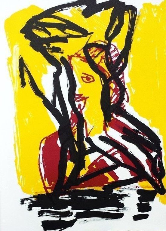 Karel Appel Noise nr 7 - compleet met de 5 lithos van Appel en de 3 van Lewitt kopen? Bied vanaf 145!