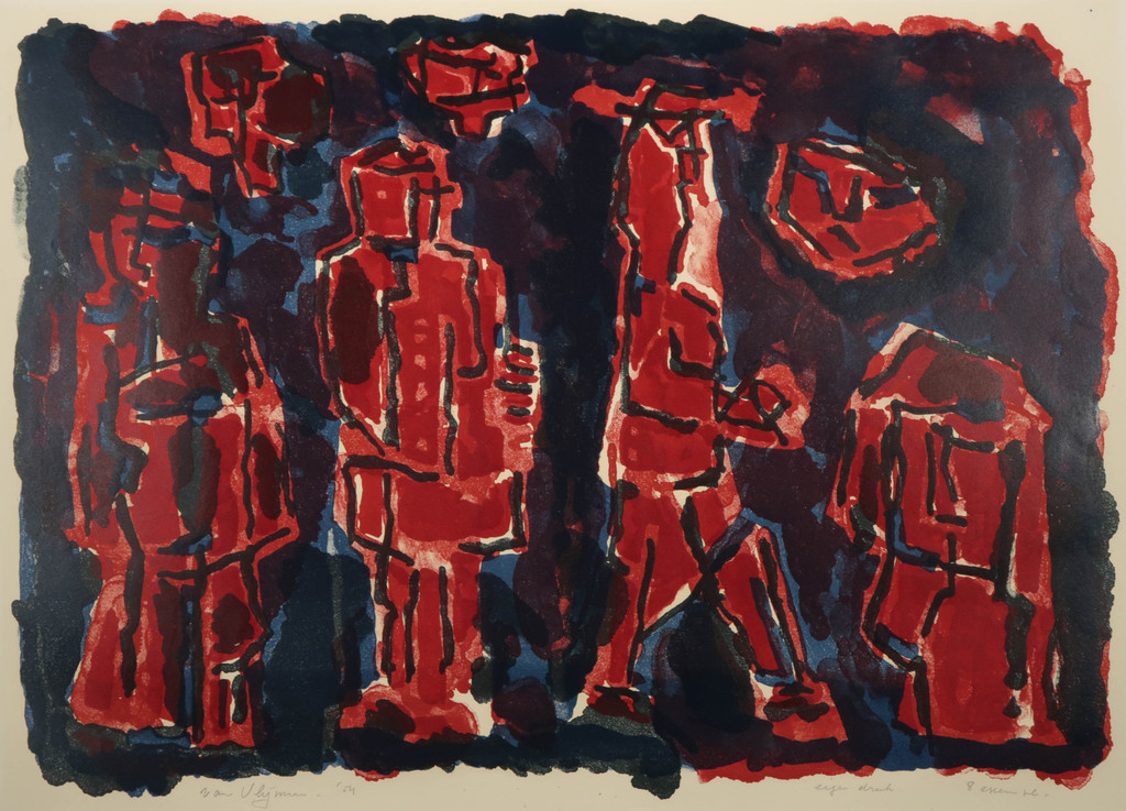 Koos van Vlijmen: Litho, De straat kopen? Bied vanaf 20!