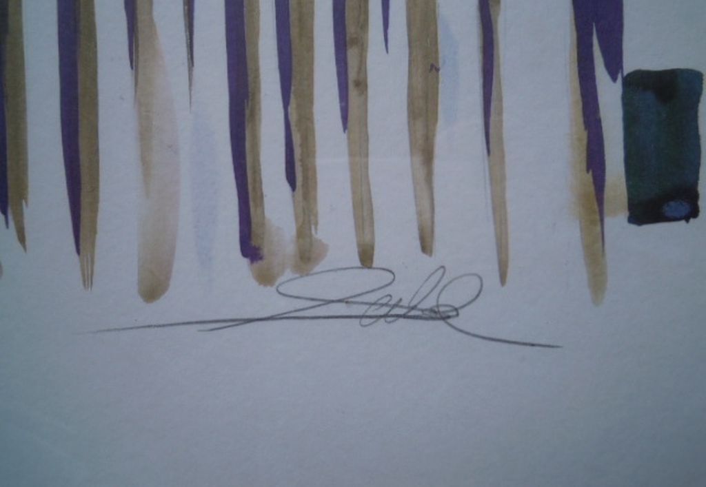 Prachtig gesigneerde AQUAREL 73 x 54 cm - heel kleurrijk.    kopen? Bied vanaf 10!