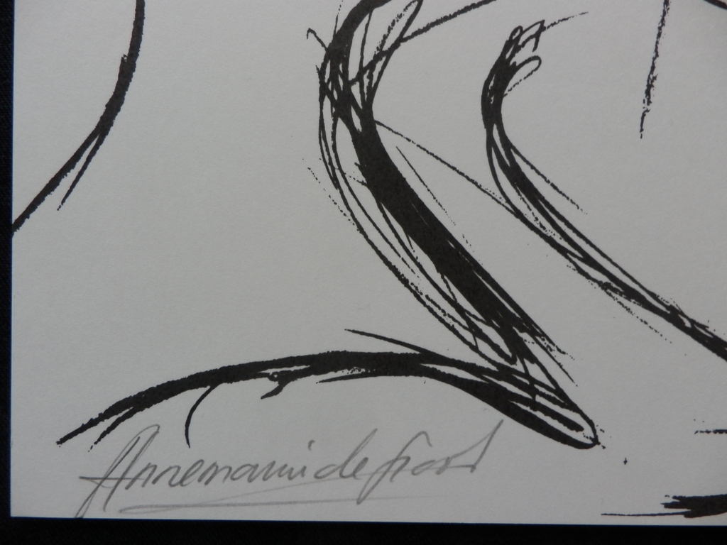 ANNEMARIE de GROOT  Zeefdruk  NAAKT  Handgesigneerd  kopen? Bied vanaf 10!