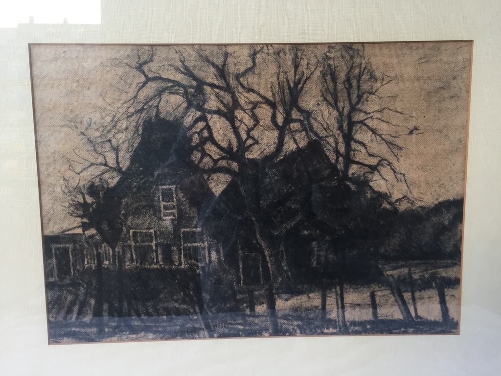 Johannes Karel Veerman: Houtskooltekening: Huizen in Santpoort kopen? Bied vanaf 1!