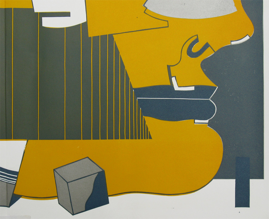 Otto Mindhof - grote linoleumsnede - 1973 kopen? Bied vanaf 33!