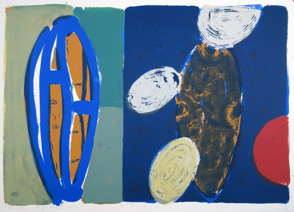 Piet Warffemius: Zeefdruk, Apart - Together verkocht voor € 80!