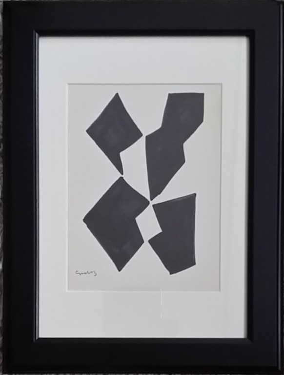 Siep van den Berg - Inkt op papier 1960-1963 verkocht voor € 150!