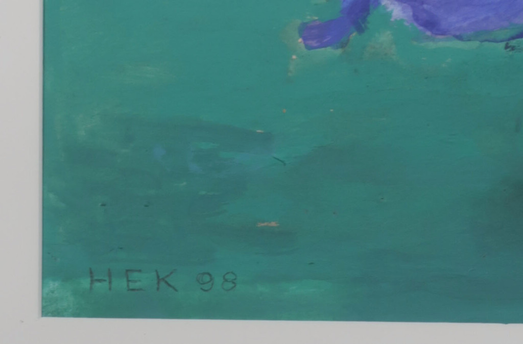 Hans Ebeling Koning: Gouache, Eikenbladeren - Ingelijst kopen? Bied vanaf 100!