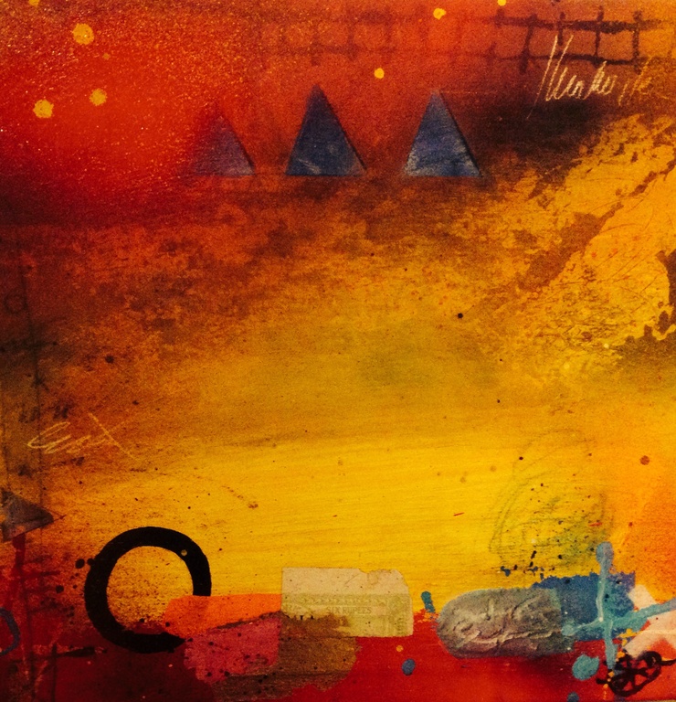 Theo koster , gemengde techniek , polder verkocht voor € 140!