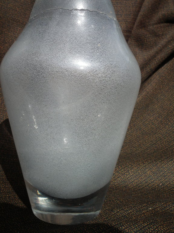 Ongespecificeerd - Kosta Boda Monica Backström flesvaas grijs blauw kopen? Bied vanaf 60!