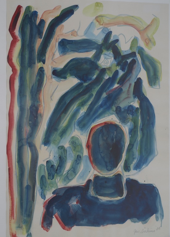 Jan Sierhuis : Aquarel, Ruiter – Gesigneerd & ingelijst - 1986  kopen? Bied vanaf 200!