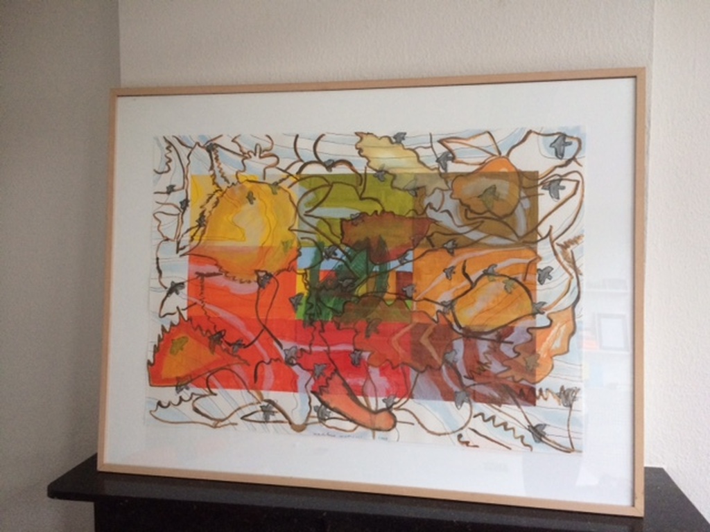 Madeleine Metsaars, Acryl op papier, Monumenten - Wolfsbergen 2  kopen? Bied vanaf 300!