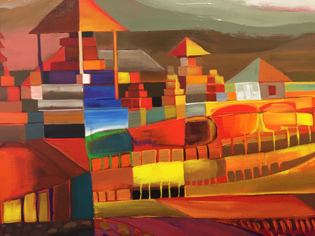 Lony Wing  Acryl op doek   The lake in Buyan  kopen? Bied vanaf 199!