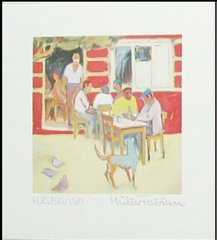 Jörg Remé e.a: Lot van vier lithografien, Div. voorstellingen kopen? Bied vanaf 15!