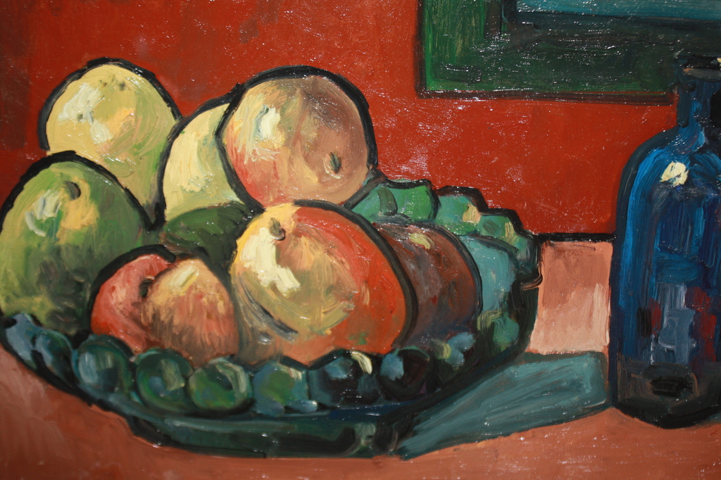 MATTH WIEGMAN - STILLEVEN MET APPELS EN BLAUWE FLES - BERGENSE SCHOOL kopen? Bied vanaf 875!