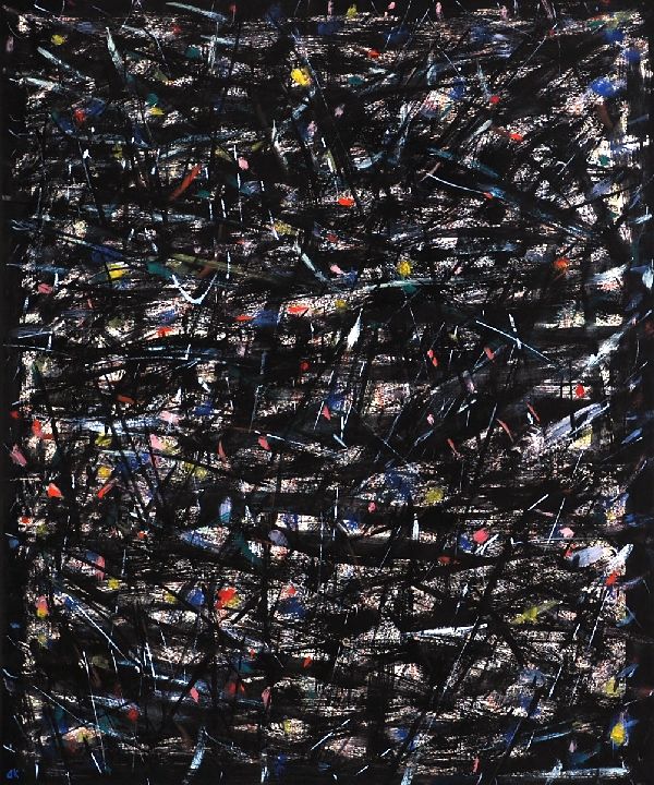 Age Klink: Gouache. Abstracte Compositie. Ingelijst. kopen? Bied vanaf 100!