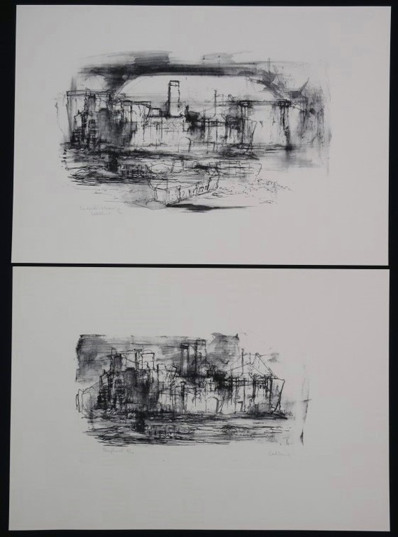 Dirkje Kuik: Portfolio 9x Litho, Alkmaar II - De afbraak van het Zoutpaleis kopen? Bied vanaf 250!