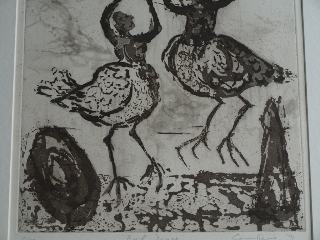 Onduidelijke signatuur : Ets – Bud Dance – ingelijst – oplage 25 ex. - 1991  kopen? Bied vanaf 1!