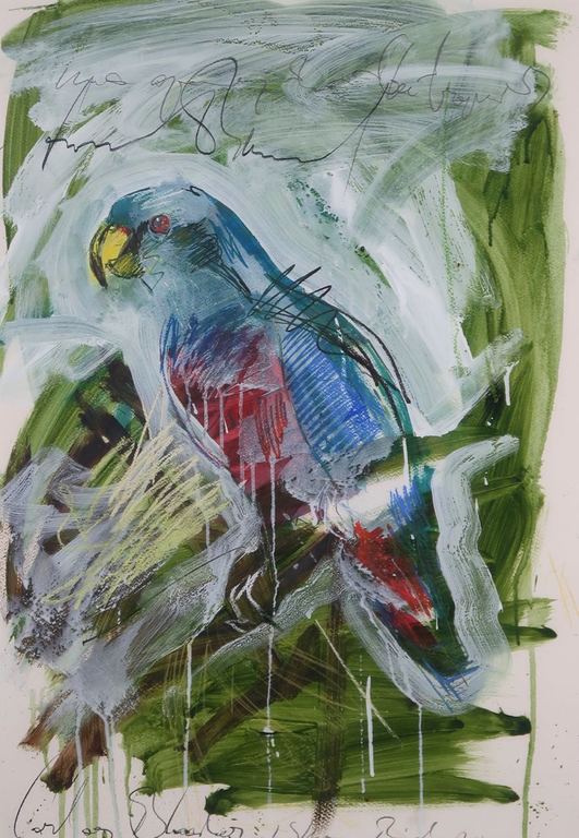 Carlos Blaaker: Gemengde techniek, Onbekend - Ingelijst kopen? Bied vanaf 100!