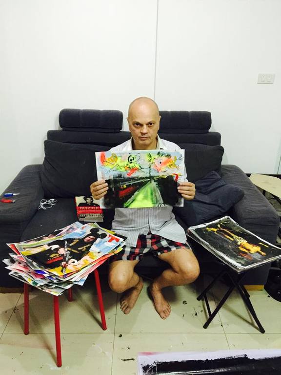 Trainstation - gemengde techniek op papier - gesigneerd - 2015 kopen? Bied vanaf 1!