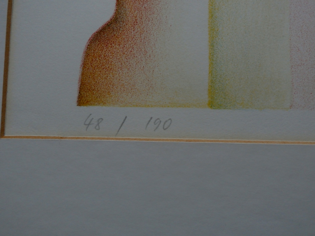 Jorg Remé - grote litho: 3 figuren. - 1979 kopen? Bied vanaf 55!