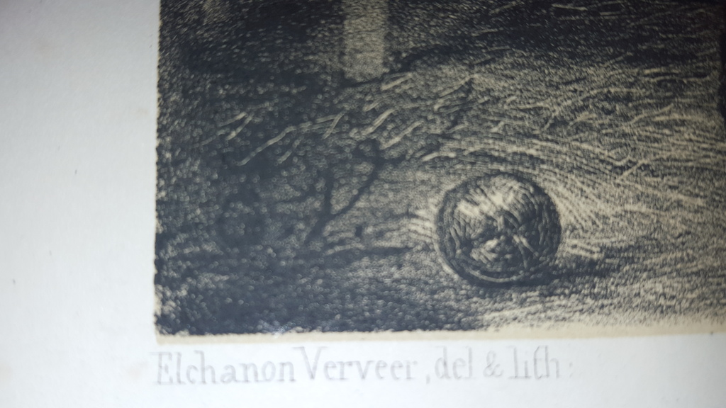 E. Verveer (1826-1900) - litho, gesigneerd in de plaat kopen? Bied vanaf 9!