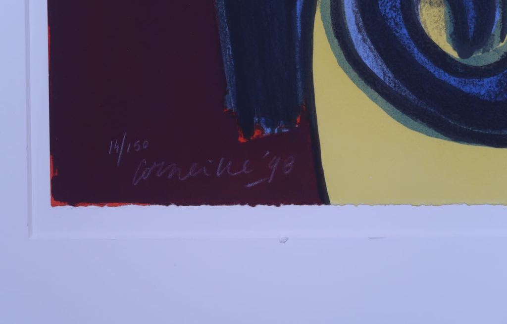 Corneille: Lithografie, Femme et chat - Ingelijst (Groot) kopen? Bied vanaf 200!