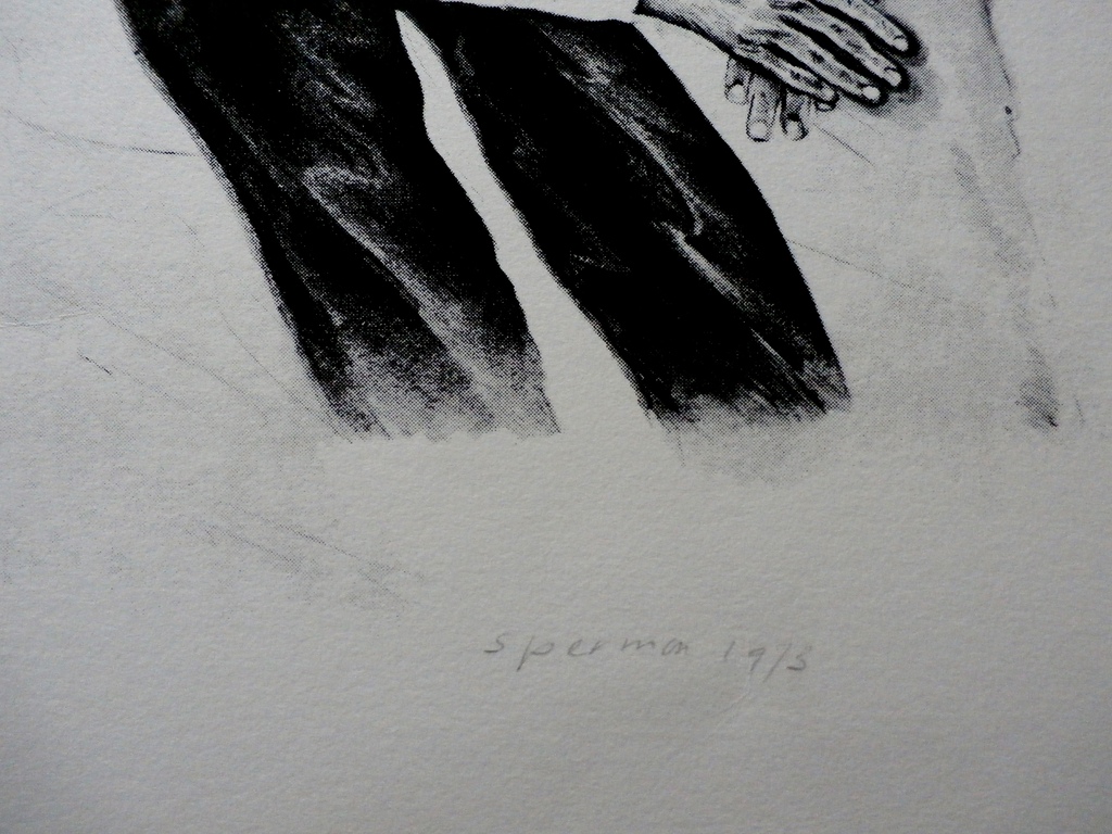 Kees Spermon - litho: Conversation piece Yellow - 1973 kopen? Bied vanaf 45!