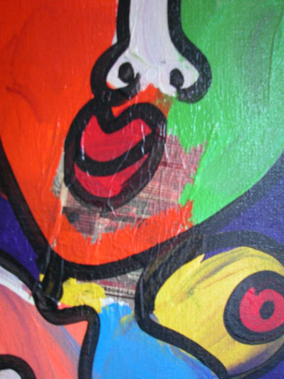 Peter Robert Keil,Collage met Acrylverf.Groot Xlarge. kopen? Bied vanaf 195!