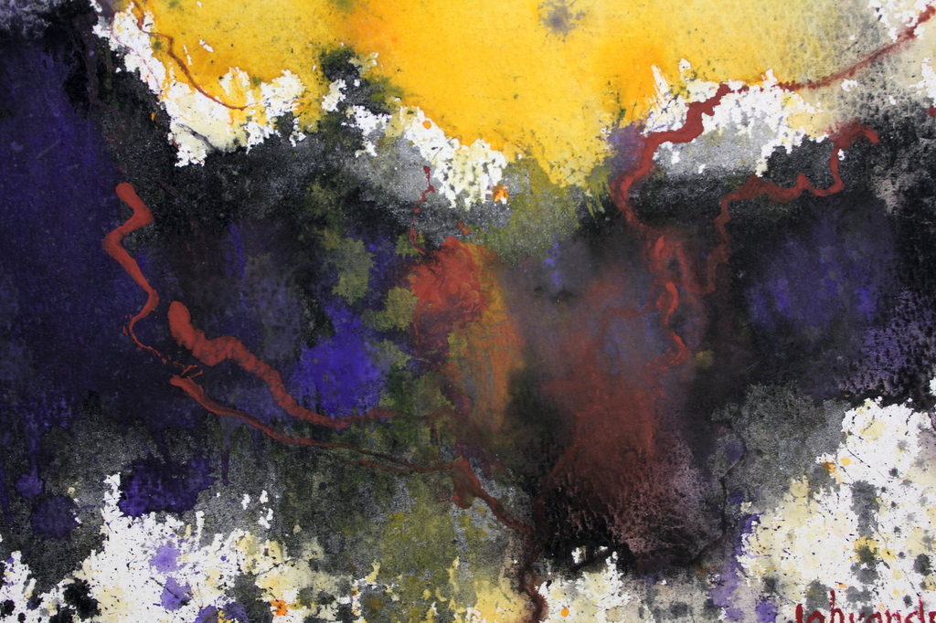 Johann van den Noort, "Onder water Impressie", gouache kopen? Bied vanaf 100!
