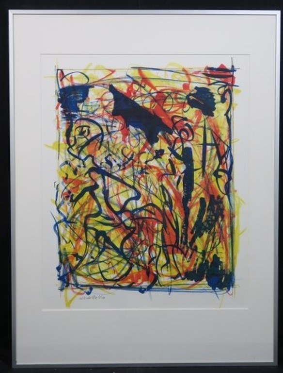 Wim Izaks: Litho, Nr.1 - Ingelijst verkocht voor € 60!