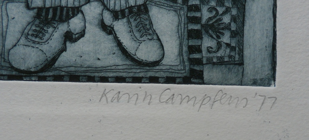 Karin Campfens - ets - 1977 kopen? Bied vanaf 40!