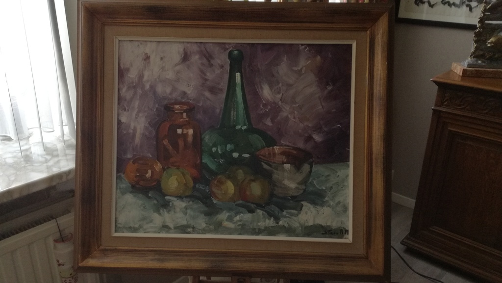 Onbekend kunstenaar, Olieverf op doek, Stilleven kopen? Bied vanaf 1!