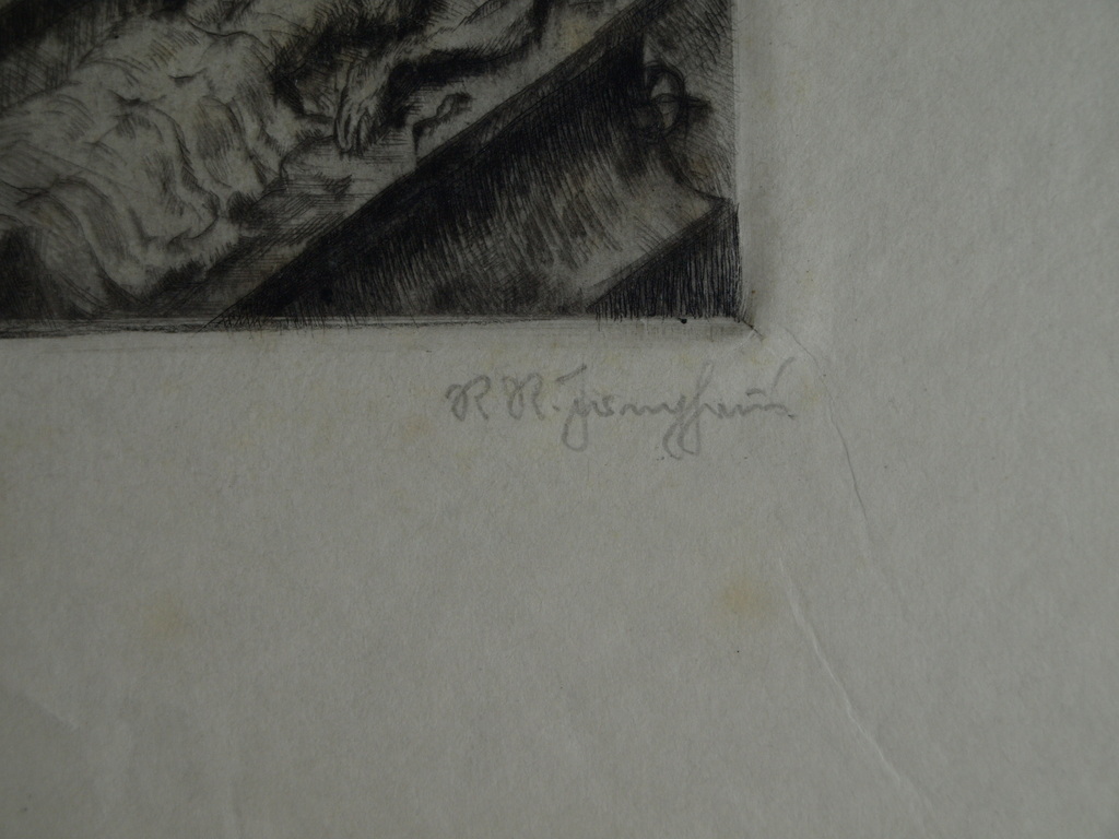 Onduidelijke signatuur : Ets – De autopsie / Anatomia  kopen? Bied vanaf 25!